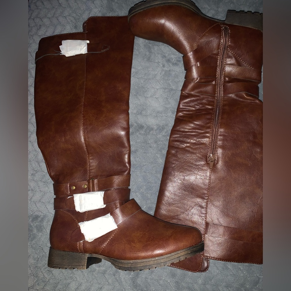 Brand New Brown Leather Boots